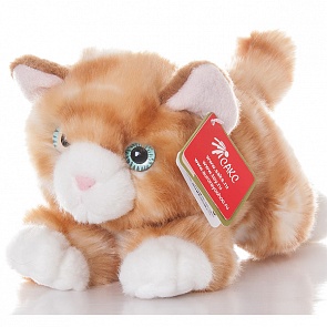 Игрушка мягкая - Котик рыжий, 22 см. (Aurora, 22-301)